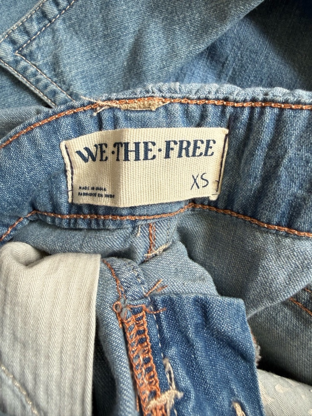 Free People jean short jumpsuit - Picture 7 of 10